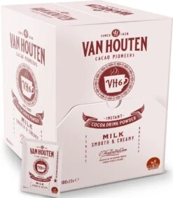 Van Houten Chocolademelk Sticks - 100 X 23 Gram