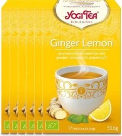 Yogi Tea Ginger Lemon - Tray: 6 Stuks -Monin Verkoopwinkel 1077x1200 2