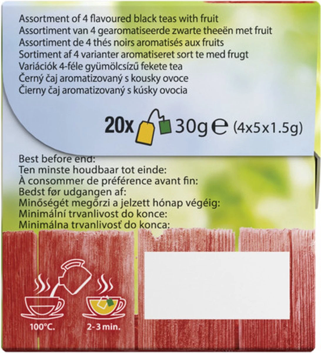 Pickwick Fruit Thee Variatie Rood - 12 X 20 Zakjes 2 Pickwick Fruit Thee Variatie Rood - 12 X 20 Zakjes - Afbeelding 2