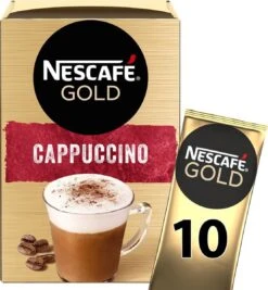 Nescafé Gold Cappuccino Oploskoffie - Ongezoet - 6 Doosjes à 10 Zakjes -Monin Verkoopwinkel 1110x1200