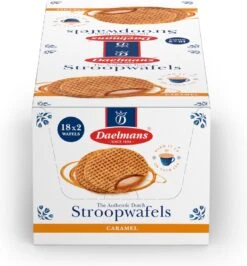 Daelmans Jumbo Karamel Stroopwafels - 18 X 2 (per Twee Verpakt) -Monin Verkoopwinkel 1115x1200 2