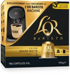 L'OR BARISTA XXL Filter Grand Matin (5) - 5 X 10 Koffiecups -Monin Verkoopwinkel 1115x1200