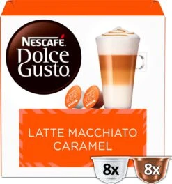 Nescafé Dolce Gusto Caramel Macchiato Capsules - 48 Koffiecups -Monin Verkoopwinkel 1122x1200