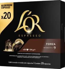 L'OR Espresso Forza Koffiecups - Intensiteit 9/12 - 10 X 20 Capsules 22 L'OR Espresso Forza Koffiecups - Intensiteit 9/12 - 10 X 20 Capsules -Monin Verkoopwinkel 1128x1200 1