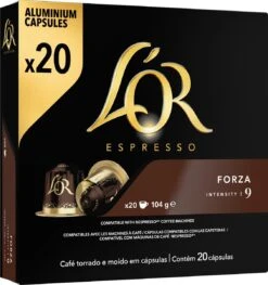 L'OR Espresso Forza Koffiecups - Intensiteit 9/12 - 10 X 20 Capsules 24 L'OR Espresso Forza Koffiecups - Intensiteit 9/12 - 10 X 20 Capsules -Monin Verkoopwinkel 1129x1200 1