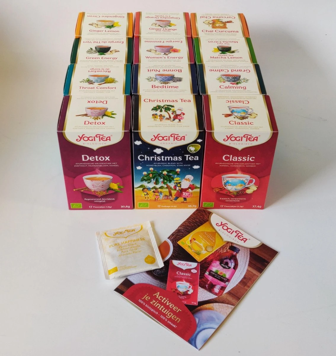 Yogi Tea Top 12 - 12 Pakjes X 17 Theezakjes - Incl. Gratis Yogi Tea Sun Salutation Brochure En Een Gratis Theezakje. 2 Yogi Tea Top 12 - 12 Pakjes X 17 Theezakjes - Incl. Gratis Yogi Tea Sun Salutation Brochure En Een Gratis Theezakje. - Afbeelding 2