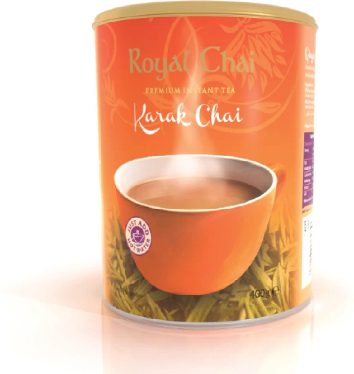 Royalchai Karak, Ongezoet. Doos Met 6 Tubs (6 X 400g) 1 Royalchai Karak, Ongezoet. Doos Met 6 Tubs (6 X 400g)