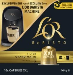 L'OR BARISTA XXL Filter Grand Matin (5) - 5 X 10 Koffiecups -Monin Verkoopwinkel 1169x1200
