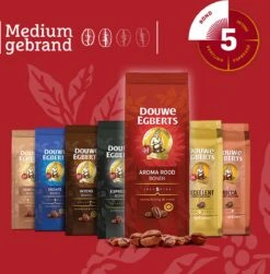 Douwe Egberts Aroma Rood Koffiebonen - 4 X 1000 Gram - Extra Grote Verpakking -Monin Verkoopwinkel 1181x1200