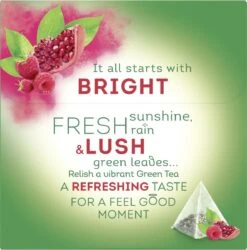 Lipton Raspberry Pomegranate Groene Thee, Met Een Smaakexplosie Van Framboos En Granaatappel - 4 X 20 Zakjes - PL-EKO-03 -Monin Verkoopwinkel 1185x1200 2