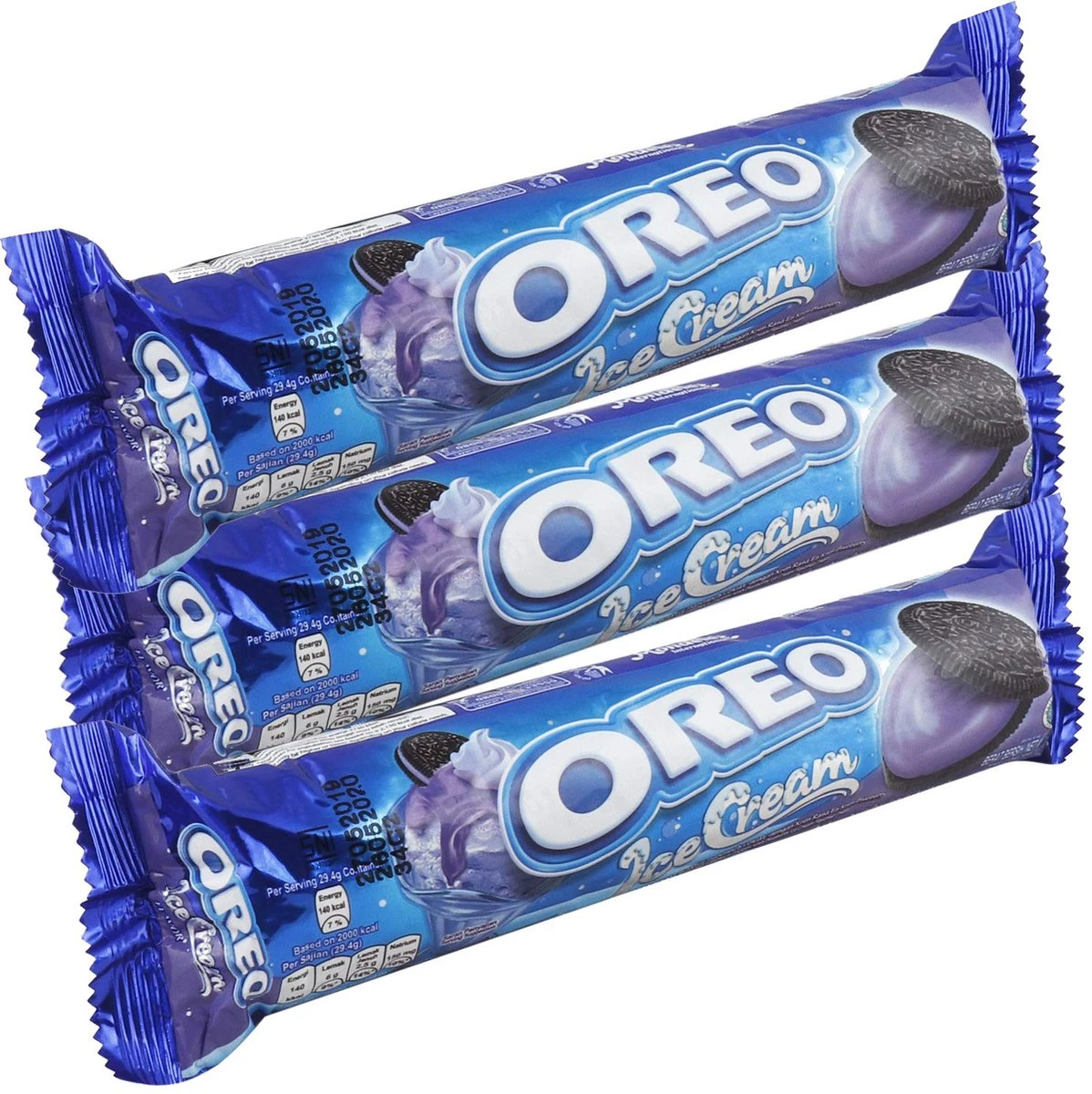 Oreo - Blue Berry Ice Cream - 3-Pack - 3 Stuks Van 133 Gram - Buitenlands Eten - Koek 3 Oreo - Blue Berry Ice Cream - 3-Pack - 3 Stuks Van 133 Gram - Buitenlands Eten - Koek - Afbeelding 3