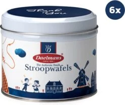 Stroopwafel Cadeau Blik 'Thank You' - Doos Met 6 Blikjes - 230 Gram Per Blik - 8 Stroopwafels Per Blik (48 Koeken ) -Monin Verkoopwinkel 1200x1007