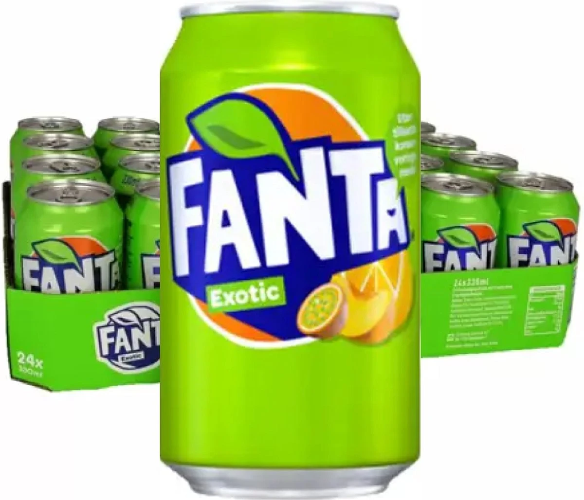 Fanta Exotic Blikjes 33cl Tray 24 Stuks Frisdrank 1 Fanta Exotic Blikjes 33cl Tray 24 Stuks Frisdrank