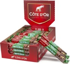 Côte D'Or Chocolade Reep Melk Stukjes Hazelnoten 32 Stuks -Monin Verkoopwinkel 1200x1082 1