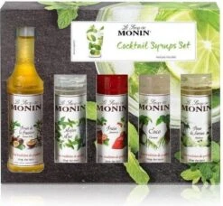 Monin Cadeau 10 Smaken Geschenkverpakking + Cocktailverpakking VOORDEEL PACK 10 Flesjes 5cl -Monin Verkoopwinkel 1200x1110