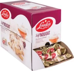 Lonka Soft Nougat Pinda Vrucht Doos à 2,57kg Snoep Thee - 214 Per Stuk Verpakte Nougat Blokjes 8 Lonka Soft Nougat Pinda Vrucht Doos à 2,57kg Snoep Thee - 214 Per Stuk Verpakte Nougat Blokjes -Monin Verkoopwinkel 1200x1158 4