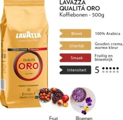 Lavazza Qualita Oro Koffiebonen - 500 Gram X4 -Monin Verkoopwinkel 1200x1170