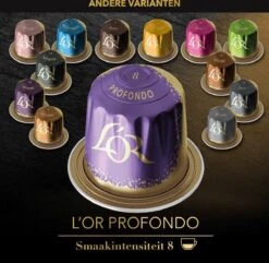 L'OR Lungo Profondo Koffiecups - Intensiteit 8/12 - 10 X 20 Capsules 21 L'OR Lungo Profondo Koffiecups - Intensiteit 8/12 - 10 X 20 Capsules -Monin Verkoopwinkel 1200x1173 1