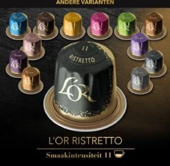 L'OR Espresso Ristretto Koffiecups - Intensiteit 11/12 - 10 X 20 Capsules -Monin Verkoopwinkel 1200x1173 2