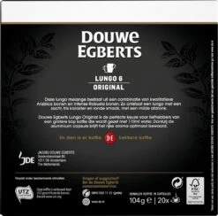 Douwe Egberts Lungo Original Koffiecups - Intensiteit 6/12 - 10 X 20 Capsules -Monin Verkoopwinkel 1200x1184 2