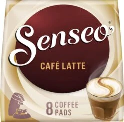 Senseo Café Latte Koffiepads - 2/9 Intensiteit - 4 X 8 Pads -Monin Verkoopwinkel 1200x1184 5