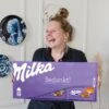 "Bedankt!" - Mega Milka 900 Gram - Chocoladereep Cadeau - Chocolade