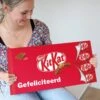 "Gefeliciteerd!" - Gigantische KitKat Reep - 900 Gram Overheerlijke Chocolade