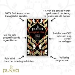 Pukka Original Chai Thee, Met Kaneel, Gember En Kardemom - 4 X 20 Zakjes - GB-BIO-05 -Monin Verkoopwinkel 1200x1200 317