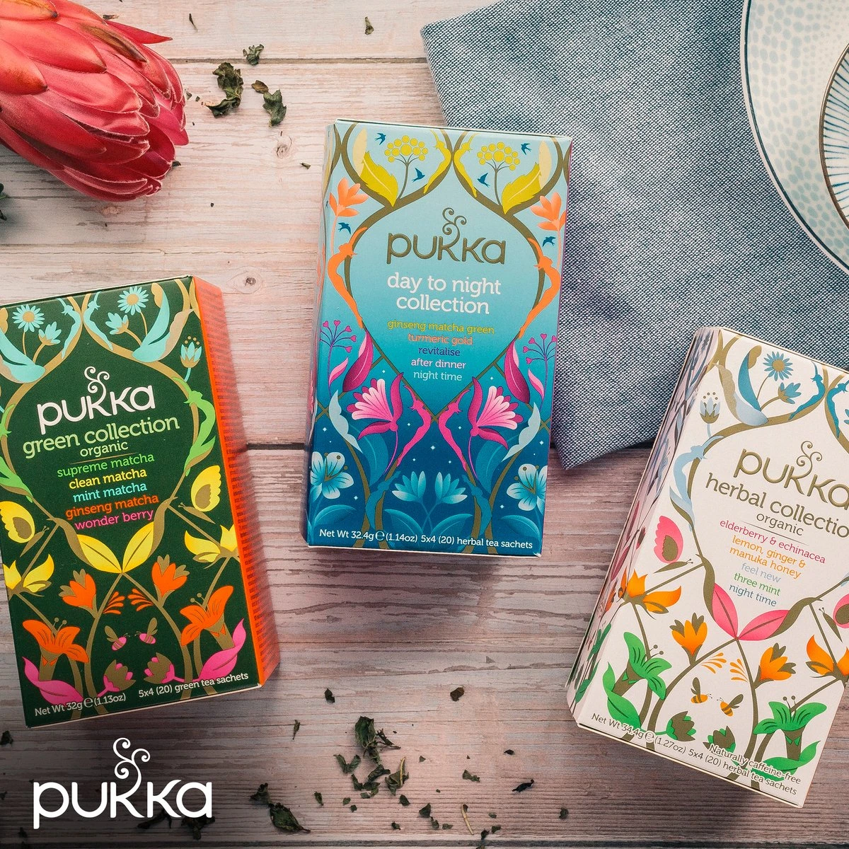 Pukka Collections Thee Bundel, Biologische Kruidenthee Selectie - 3 X 20 Zakjes - NL-BIO-01 5 Pukka Collections Thee Bundel, Biologische Kruidenthee Selectie - 3 X 20 Zakjes - NL-BIO-01 - Afbeelding 5