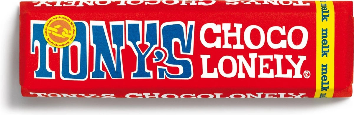Tony's Chocolonely Chocolade Reep Melk - 35 X 50 Gram 2 Tony's Chocolonely Chocolade Reep Melk - 35 X 50 Gram - Afbeelding 2