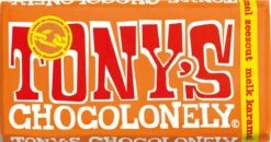 Tony's Chocolonely Geschenkdoos Liefde - Melkchocolade + Karamel Zeezout - Chocolade Geschenk Met 2 Chocolade Repen - Geschenkset -Monin Verkoopwinkel 1200x630 1