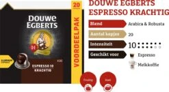 Douwe Egberts Espresso Krachtig Koffiecups - Intensiteit 10/12 - 10 X 20 Capsules 12 Douwe Egberts Espresso Krachtig Koffiecups - Intensiteit 10/12 - 10 X 20 Capsules -Monin Verkoopwinkel 1200x654