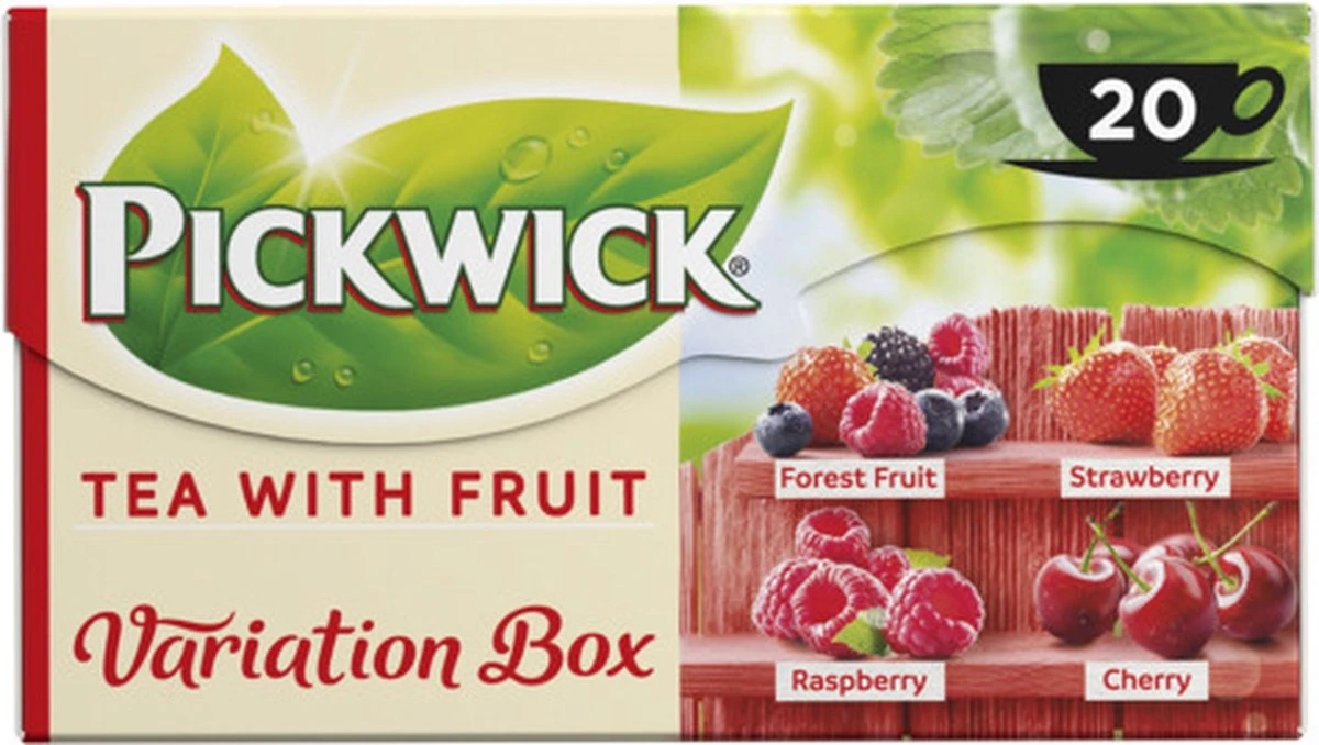Pickwick Fruit Thee Variatie Rood - 12 X 20 Zakjes 3 Pickwick Fruit Thee Variatie Rood - 12 X 20 Zakjes - Afbeelding 3