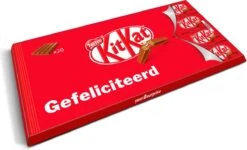 "Gefeliciteerd!" - Gigantische KitKat Reep - 900 Gram Overheerlijke Chocolade -Monin Verkoopwinkel 1200x730