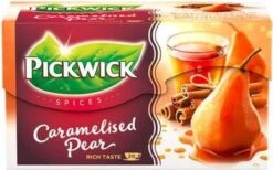 Pickwick Spices Caramelised Pear Zwarte Thee - 12 X 20 Zakjes -Monin Verkoopwinkel 1200x746 1