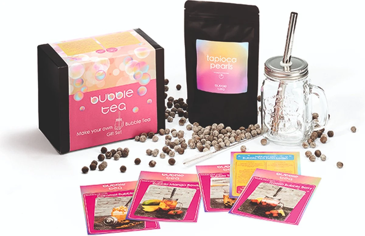 Bubble Tea Starters Kit Met Echte Tapioca Parels - Vandaag Besteld Morgen In Huis! - Vegan 2022! Gluten Vrij Eenvoudig Bereid 5 Recepten Erbij 1 Bubble Tea Starters Kit Met Echte Tapioca Parels - Vandaag Besteld Morgen In Huis! - Vegan 2022! Gluten Vrij Eenvoudig Bereid 5 Recepten Erbij