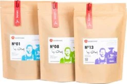 Localroast Koffie Proefpakket | Cadeaupakket | Vers Gebrand | Gemalen| Top Selectie| 3 X 200g | Direct Van Lokale Microbranderij -Monin Verkoopwinkel 1200x802
