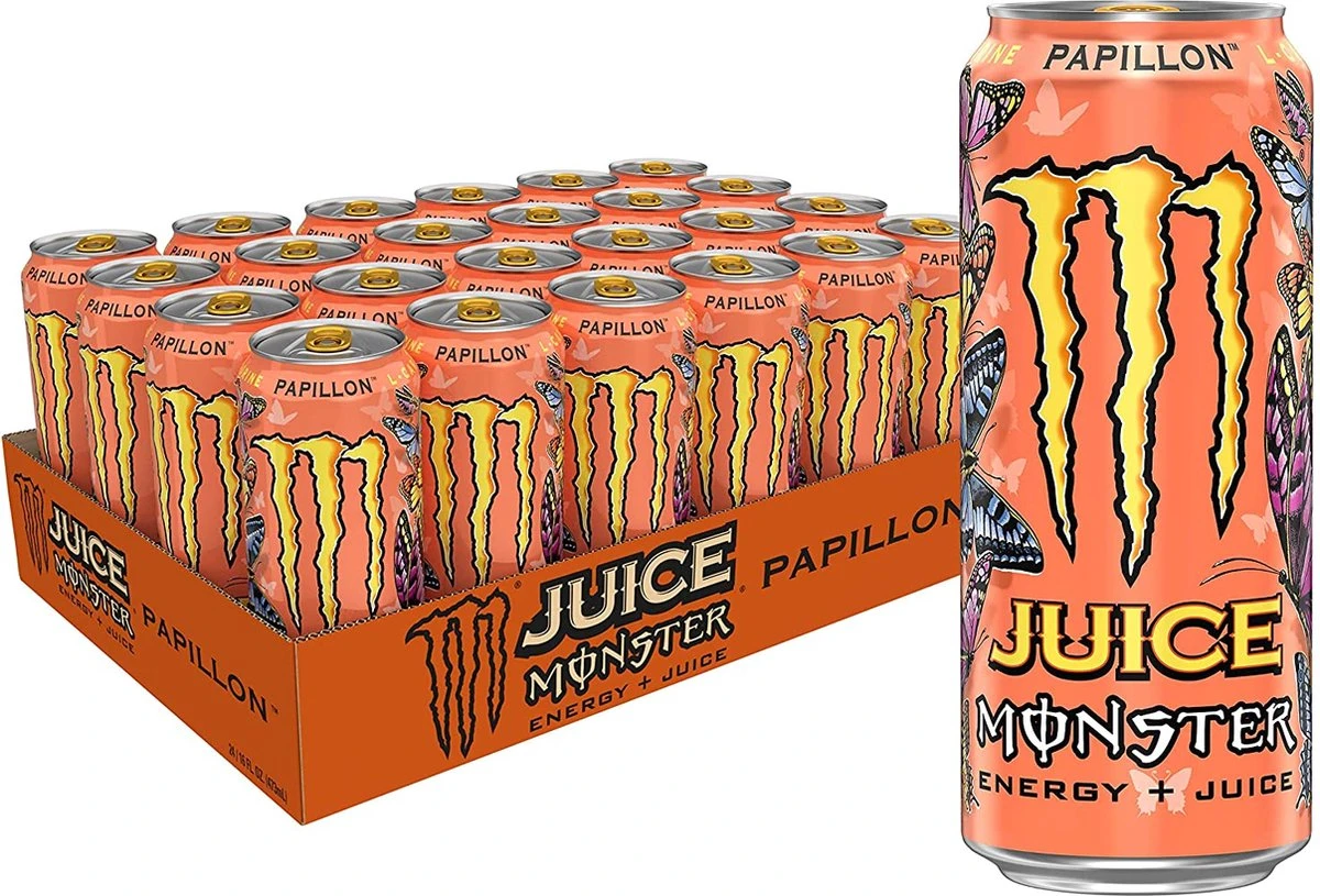 Monster Energy - Energiedrank - Promopakket - 24 Stuks - Monster Juiced Monarch 1 Monster Energy - Energiedrank - Promopakket - 24 Stuks - Monster Juiced Monarch