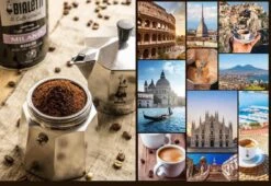 Bialetti Perfetto Moka Gemalen Koffie Proefpakket - 4 X 250 Gram - Classico, Intenso, Delicato En Nocciola -Monin Verkoopwinkel 1200x826 1