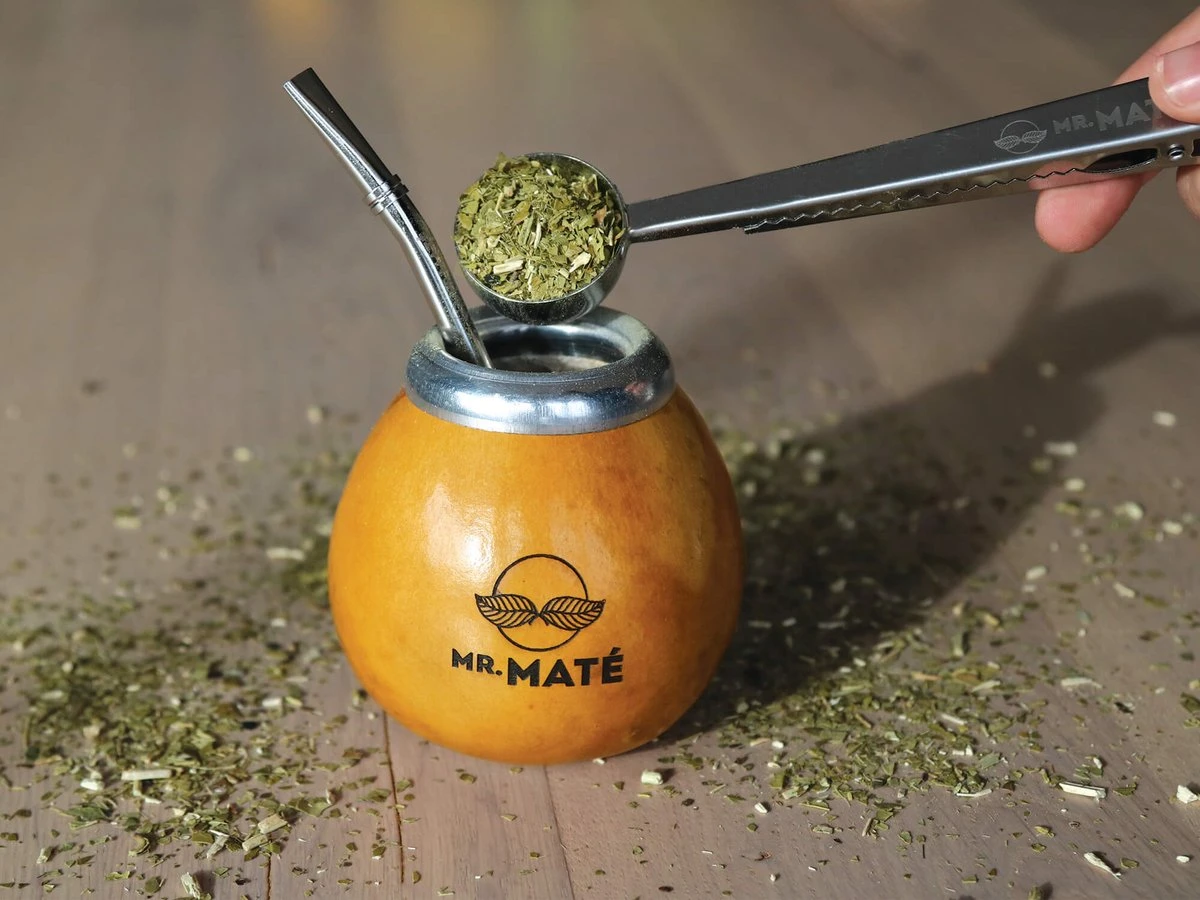 Yerba Mate Starterspakket Compleet - Traditionele Kalebas + Bombilla - Original Maté 150g 3 Yerba Mate Starterspakket Compleet - Traditionele Kalebas + Bombilla - Original Maté 150g - Afbeelding 3
