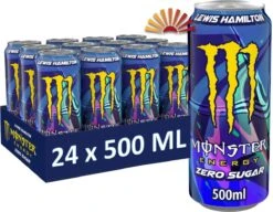 Monster Energy LEWIS HAMILTON ZERO SUGAR BLIK 50CL - 24 STUKS = 1 TRAY