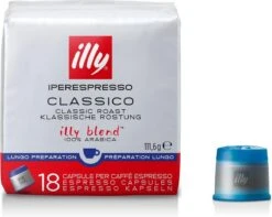 Illy - Iperespresso Koffie Home Classico Lungo 6 X 18 Capsules -Monin Verkoopwinkel 1200x956