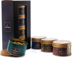 Soolong South Africa Nr40 Rooibos Cadeau Of Proefpakket Met Vier Luxe Theeen - Losse Rooibos & Honeybush - Ideaal Als Relatiegeschenk, Proeverij Of Met Valentijnsdag - Assortiment 4stuks -Monin Verkoopwinkel 1200x967 2