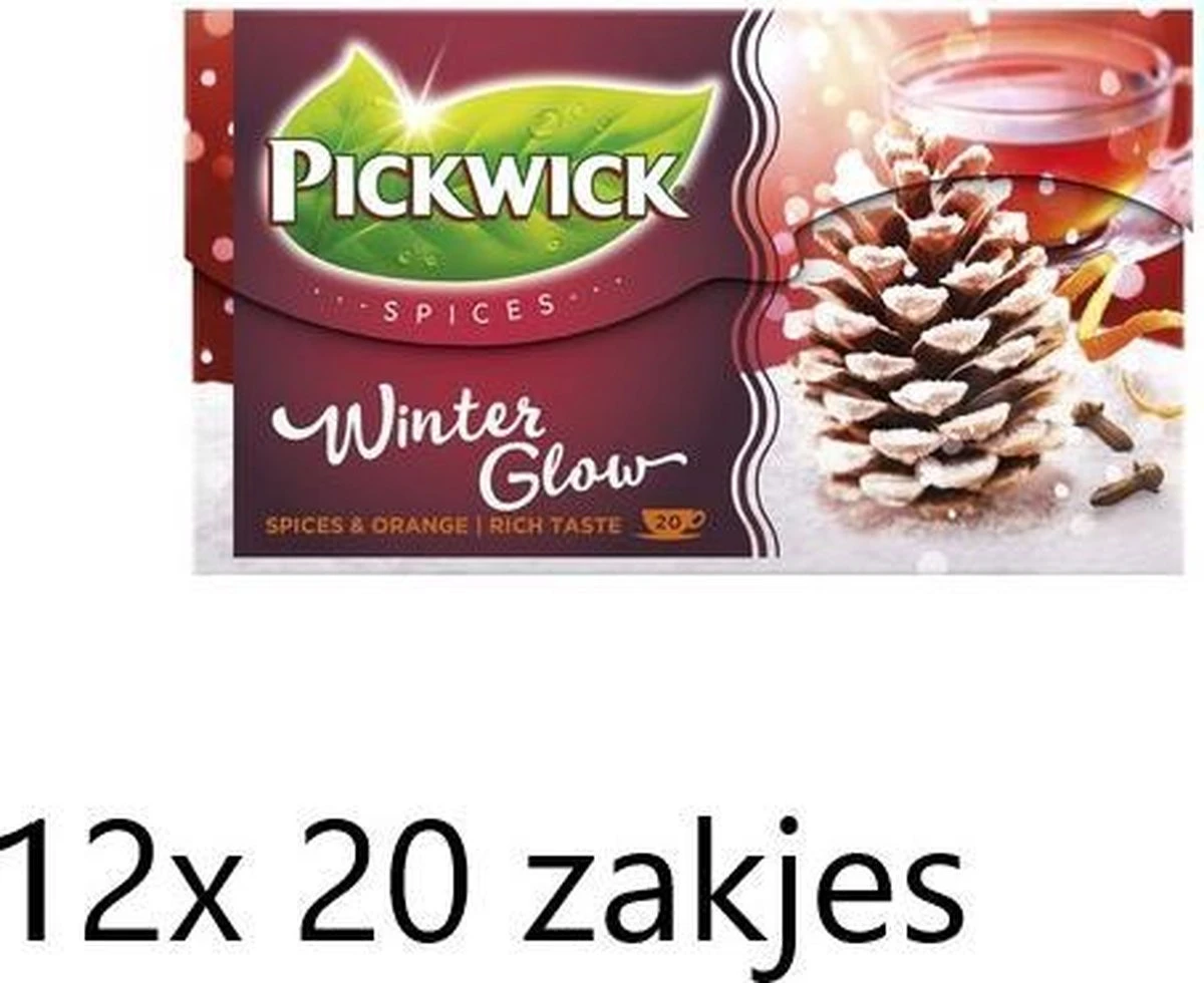 Pickwick Spices Winterglow Zwarte Thee - 12 X 20 Zakjes 6 Pickwick Spices Winterglow Zwarte Thee - 12 X 20 Zakjes - Afbeelding 6