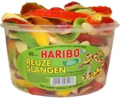 Haribo Reuze Slangen - 30 Stuks -Monin Verkoopwinkel 1200x985 1