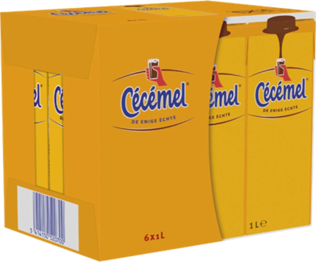 Cecemel - Chocomelk- Brik - 6x1L 1 Cecemel - Chocomelk- Brik - 6x1L