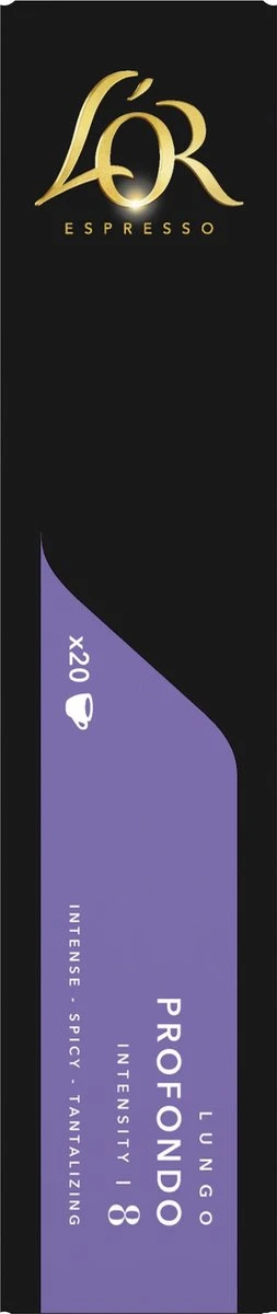 L'OR Lungo Profondo Koffiecups - Intensiteit 8/12 - 10 X 20 Capsules 8 L'OR Lungo Profondo Koffiecups - Intensiteit 8/12 - 10 X 20 Capsules - Afbeelding 8