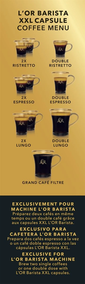 L'OR BARISTA XXL Forza (9) - 5 X 10 Koffiecups 4 L'OR BARISTA XXL Forza (9) - 5 X 10 Koffiecups - Afbeelding 4