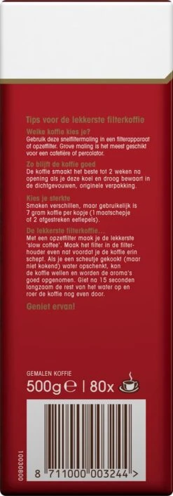Douwe Egberts Aroma Rood Filterkoffie - 6 X 500 Gram -Monin Verkoopwinkel 420x1200 3