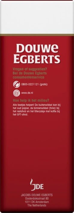 Douwe Egberts Aroma Rood Donker Filterkoffie - 6 X 500 Gram -Monin Verkoopwinkel 420x1200 5